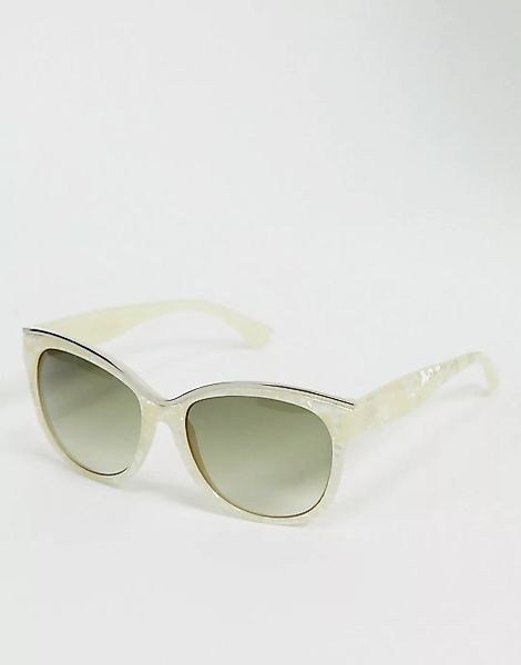 Jeepers Peepers – Eckige Sonnenbrille in Weiß günstig online kaufen