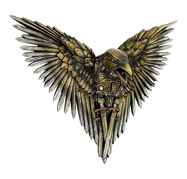 Figuren Shop GmbH Dekoobjekt Wandrelief Steampunk Rabe - Blade Raven - Fant günstig online kaufen