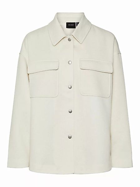 VERO MODA Kurz Hemd Jacke Damen Grau günstig online kaufen