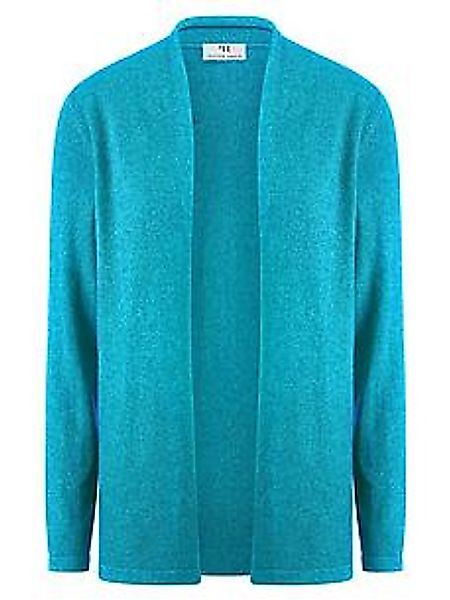 Strickjacke Modell Caro aus Seide und Kaschmir Peter Hahn türkis günstig online kaufen