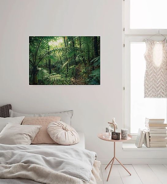 Komar Leinwandbild »Jungleflair - Größe 90 x 60 cm« Baum   Berge   Blumen günstig online kaufen