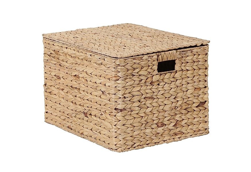 Casa Moro Aufbewahrungskorb Aufbewahrungsbox mit Deckel 70L aus Seegras gef günstig online kaufen