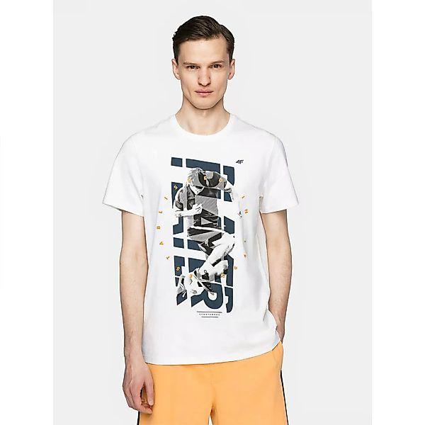 4f Kurzärmeliges T-shirt 2XL Off White günstig online kaufen