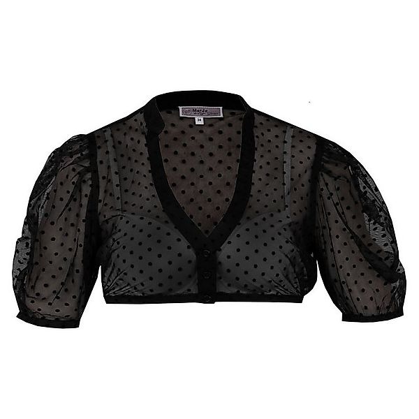 MarJo Dirndlbluse Damen Dirndlbluse 'Zeitlarn' Kurzarm, Schwarz günstig online kaufen