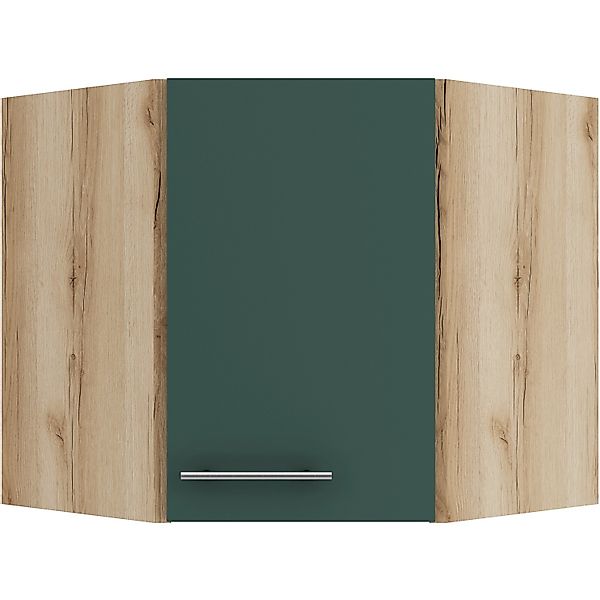 OPTIFIT Savona405 Küchen-Eckoberschrank 60 x 60 cm Steingrün günstig online kaufen