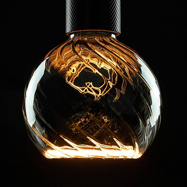 SEGULA LED-Leuchtmittel »LED Floating Globe 125 twisted smokey grau«, E27, günstig online kaufen