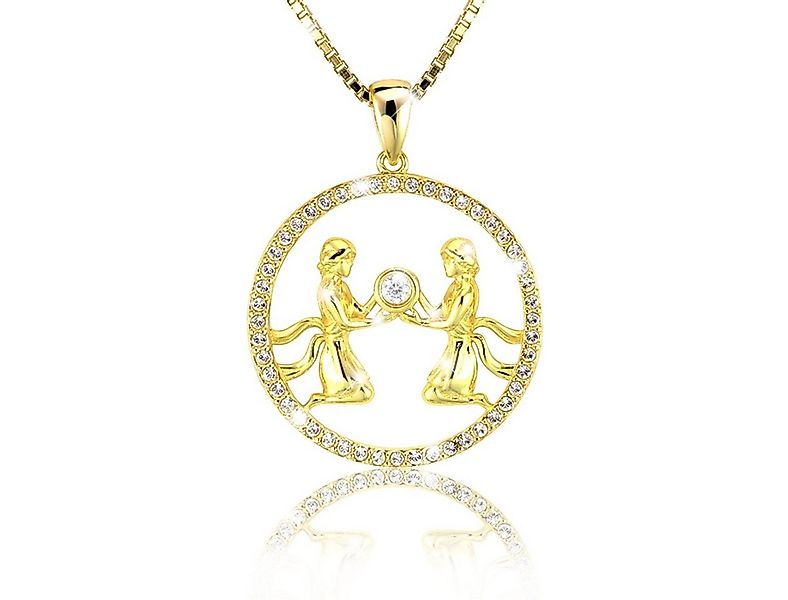 PAVELS Kette mit Anhänger Shine Zwillinge, Elegante Sternzeichenkette für Z günstig online kaufen