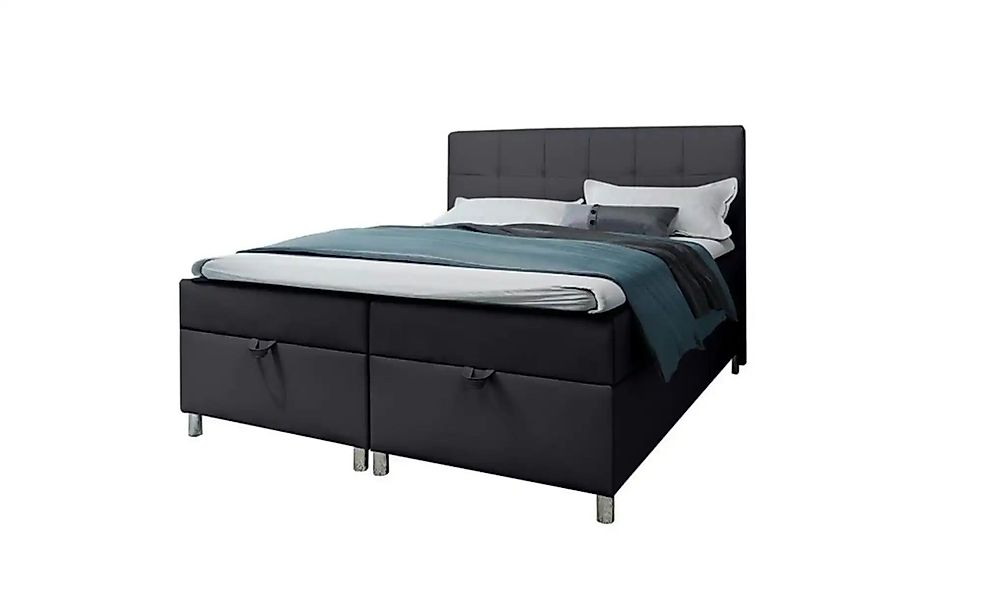 Boxbett mit Bettkasten Malabo ¦ schwarz ¦ Maße (cm): B: 140 H: 110 Betten > günstig online kaufen
