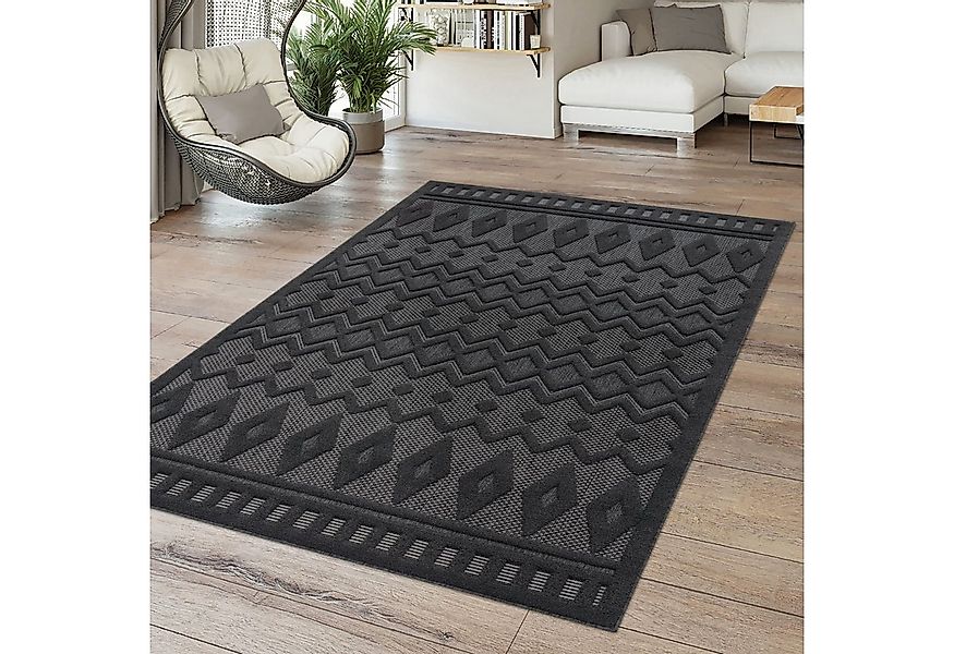 TT Home Teppich, Rechteckig, Höhe: 14 mm, In-& Outdoor Teppich Esszimmer We günstig online kaufen
