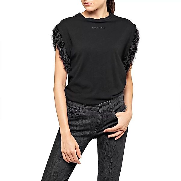 Replay W3314 Kurzärmeliges T-shirt 2XS Black günstig online kaufen