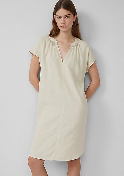 s.Oliver Minikleid Midi-Kleid aus Leinenmix mit Eingrifftaschen günstig online kaufen