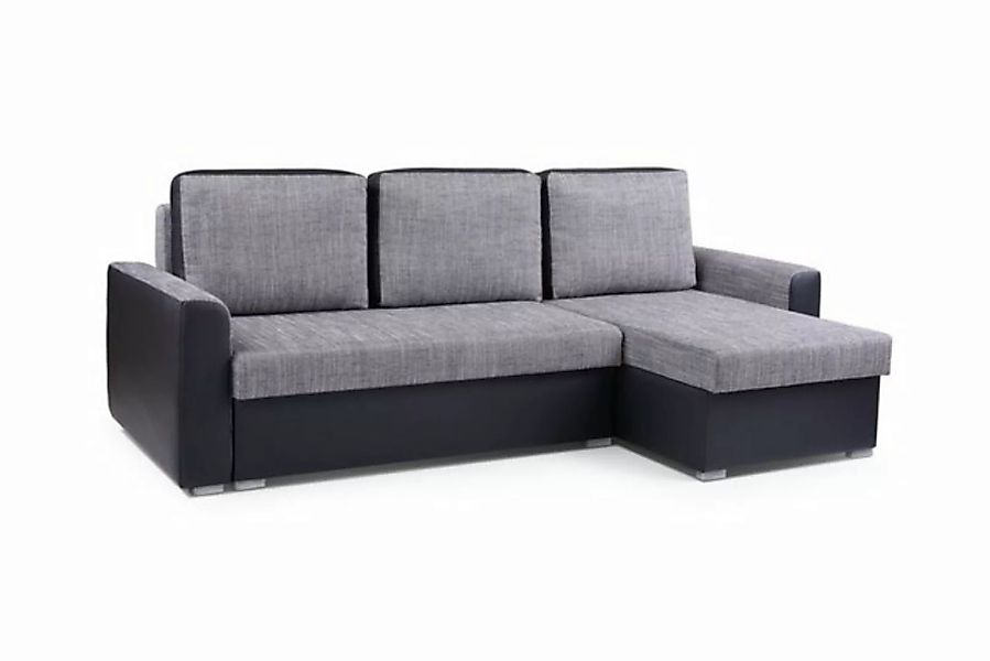 MOEBLO Ecksofa SILVA, Eckcouch mit Bettfunktion Couch L-Form Polstergarnitu günstig online kaufen