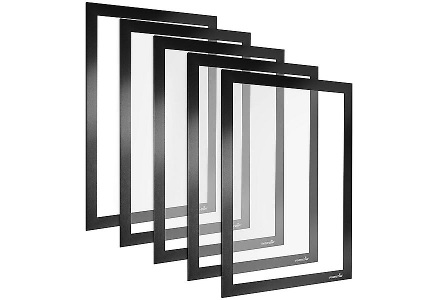 Poppstar Einzelrahmen, Poppstar 5x Magnetischer Info-Rahmen A4, 32,2 x23,6 günstig online kaufen