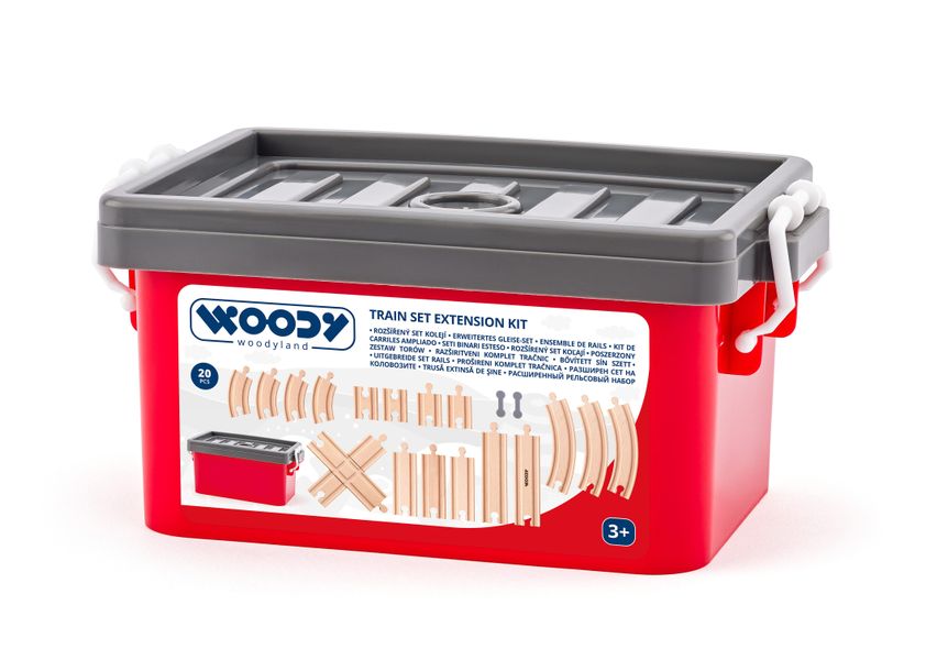 Woodyland Spielzeugeisenbahn-Schiene Holzeisenbahnset Zubehör Schienen in günstig online kaufen