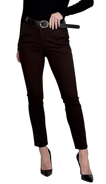 Mississhop Stretch-Hose Stretch-Hose Chinos Damen Stretchhose mit Reißversc günstig online kaufen