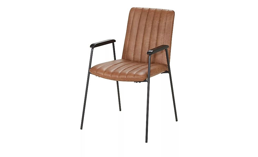 Armlehnstuhl - braun - 55 cm - 88 cm - 63 cm - Stühle > Esszimmerstühle - M günstig online kaufen
