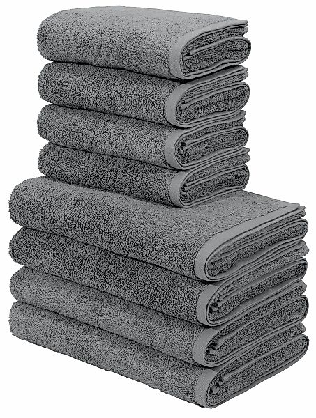OTTO home Handtuch Set "Merida, 4 Duschtücher 70x140cm, 4 Handtücher 50x100 günstig online kaufen