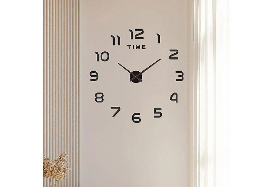 REDOM Wanduhr Wohnzimmeruhr 3D DIY Uhr leise Wandzeitmesser Acryl Dekouhr ( günstig online kaufen