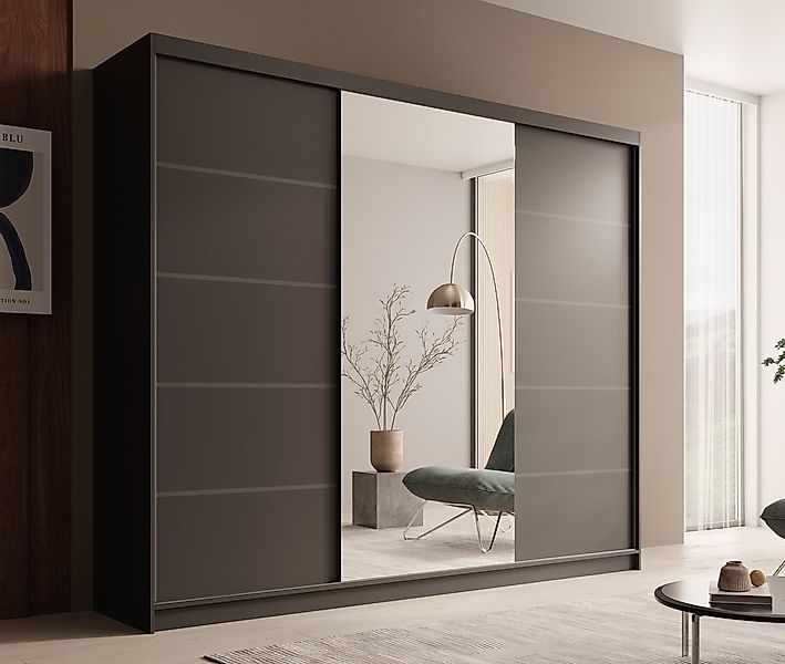 MOEBLO Schiebetürenschrank Tivora 250 (Moderner, platzsparender Kleiderschr günstig online kaufen