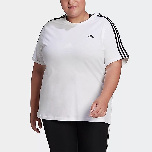 adidas Sportswear T-Shirt "ESSENTIALS SLIM 3-STREIFEN – GROSSE GRÖSSEN" günstig online kaufen