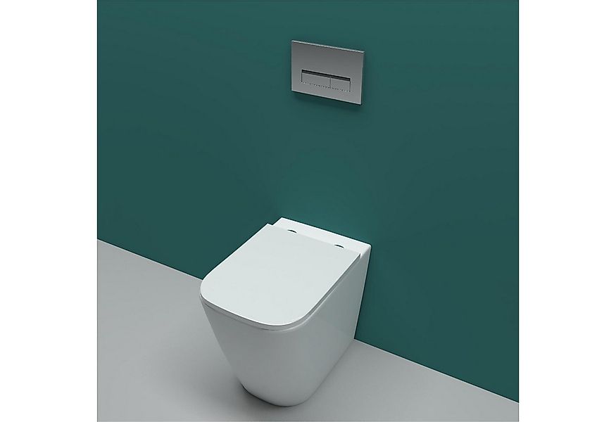 duschspa Tiefspül-WC Stand-WC, spülrandlos, Tiefspüler, Weiß Softclose WC-S günstig online kaufen