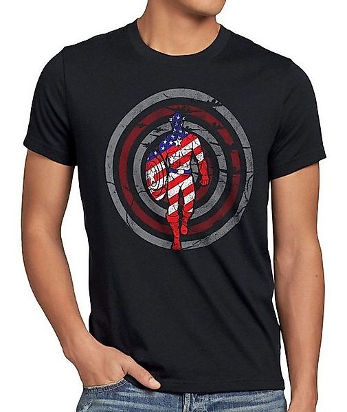 style3 T-Shirt Captain USA amercia hero avenger first avengers comic superh günstig online kaufen