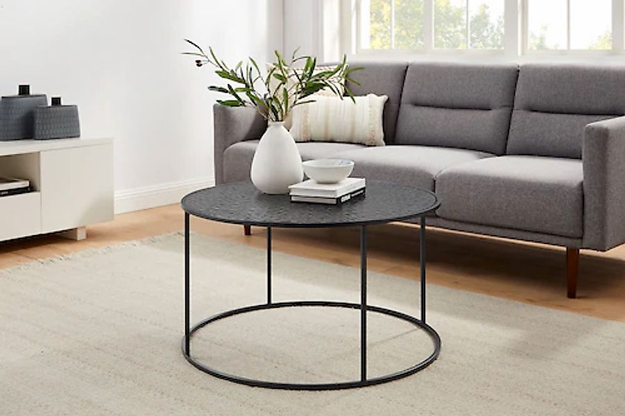 SalesFever Couchtisch, (1 St.), Glasplatte mit Strukturoptik günstig online kaufen