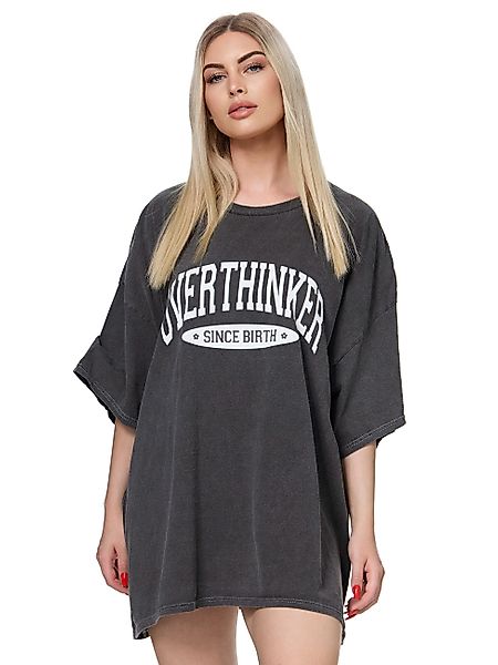 Worldclassca T-Shirt Worldclassca Oversized Print OVERTHINKER günstig online kaufen