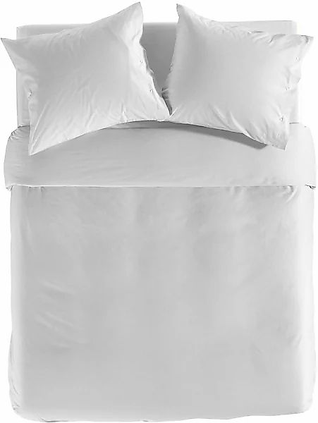 YELLOW Bettwäsche »Chambray« 2 tlg. Uni Design, 100% Baumwolle ab 135x200 c günstig online kaufen