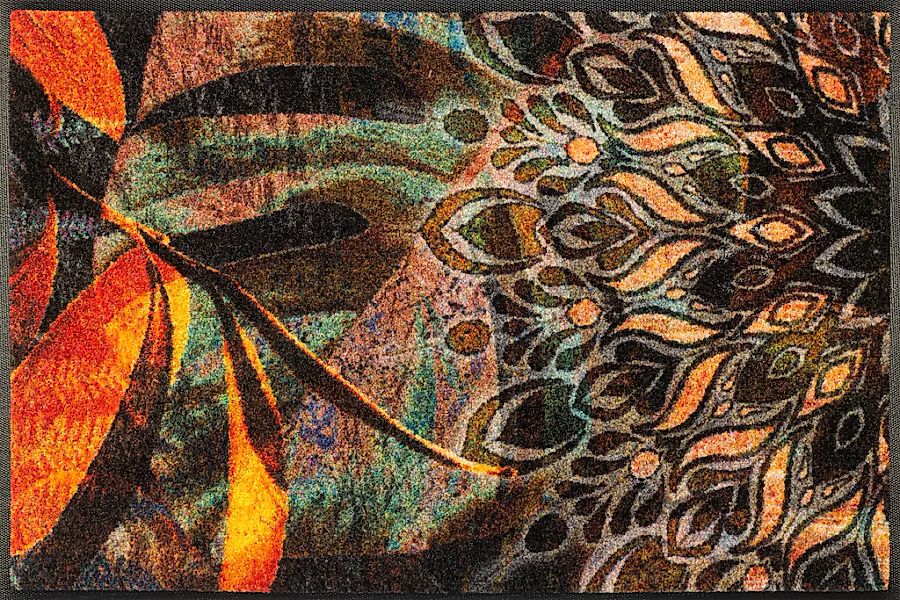 wash+dry by Kleen-Tex Fußmatte "Jungle Dance" rechteckig 7 mm Höhe günstig online kaufen