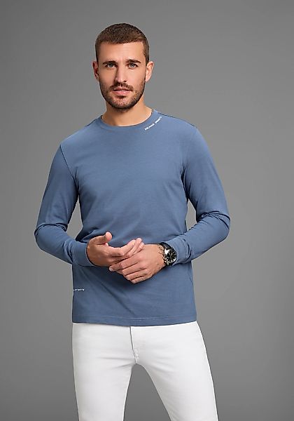 DELMAO Rundhalsshirt, schmal geschnitten, mit Print, aus 100% Baumwolle günstig online kaufen