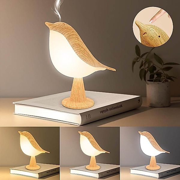 Jibenhome LED Nachtlicht Nachttischlampe Tischlampe Kabellos günstig online kaufen