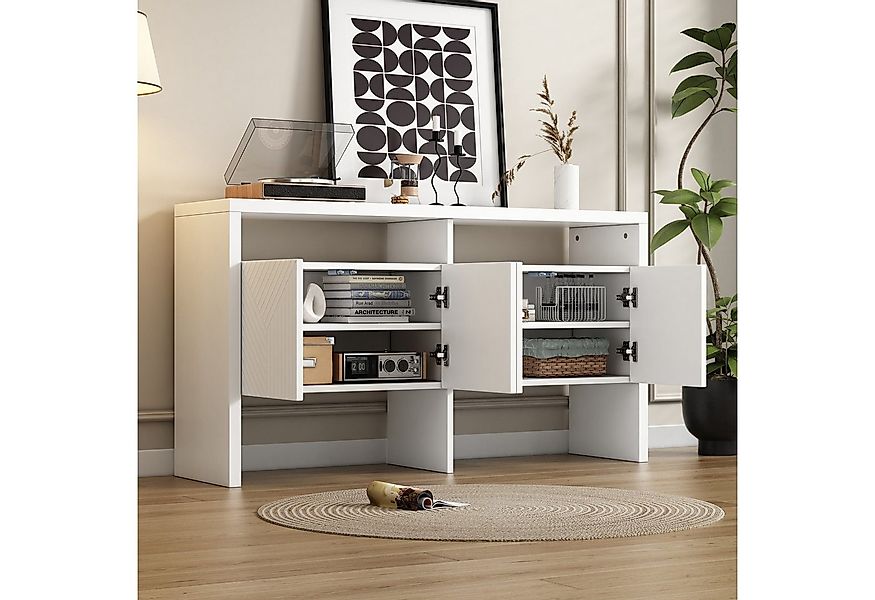 MODFU Sideboard Flurschrank mit 2 offenen Fächern (Sideboard/Flurschrank mi günstig online kaufen