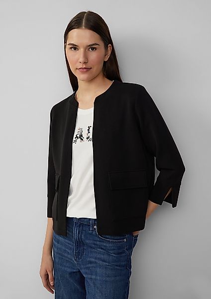 s.Oliver Sweatjacke Scuba-Jacke im Relaxed Fit günstig online kaufen