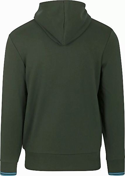 Fred Perry Hoodie Logo Night Green - Größe M günstig online kaufen