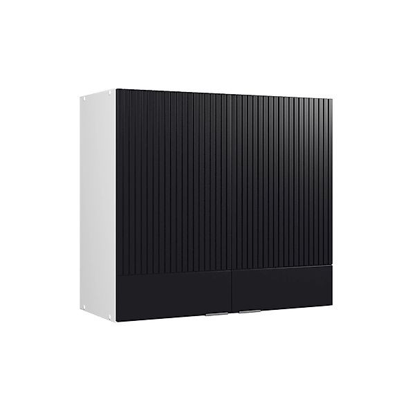 Vicco Hängeschrank Fame-Line Glashängeschrank Schwarz Gestreift 80 cm mit W günstig online kaufen