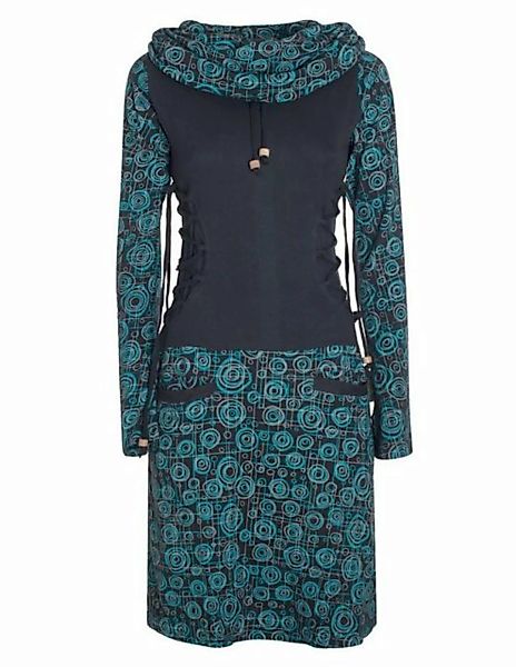 Vishes Jerseykleid Langarm Strickkleid Sweatshirtkleid mit Schnürung Elfen, günstig online kaufen