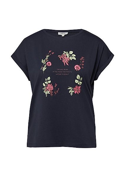 s.Oliver Kurzarmshirt T-Shirt T-Shirt mit Frontprint im Relaxed Fit günstig online kaufen