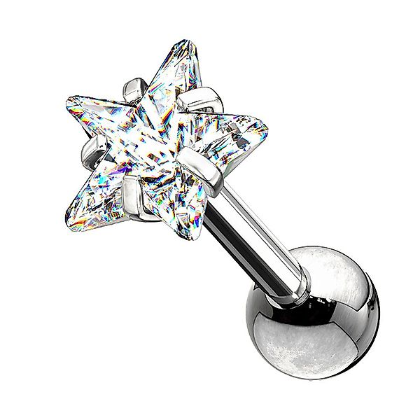 Taffstyle Piercing-Set Tragus Chirurgenstahl mit Stern günstig online kaufen