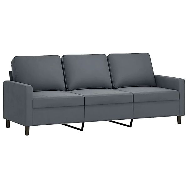 vidaXL 3-Sitzer-Sofa Dunkelgrau 180 cm Samt 359210 günstig online kaufen