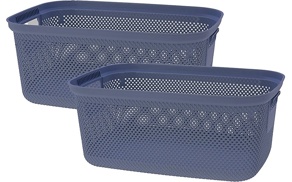 Koopman Wäschekorb Wäschewanne Kunststoff 30 L 4 Farben 2 er SET (2 St), 2e günstig online kaufen