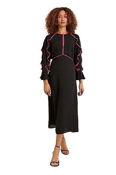 Love & Roses Midikleid Love & Roses Midikleid mit Rüschen und Besatz (1-tlg günstig online kaufen