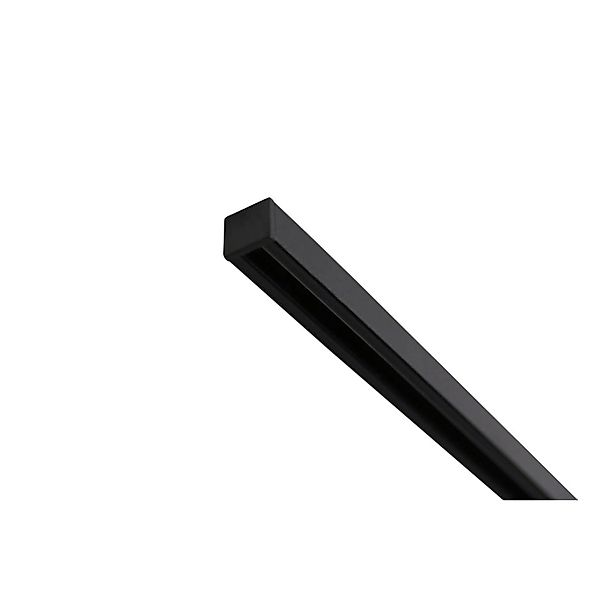 Deco-Raum Gardinenschiene nach Maß 1-Lauf Square Schwarz 380cm günstig online kaufen