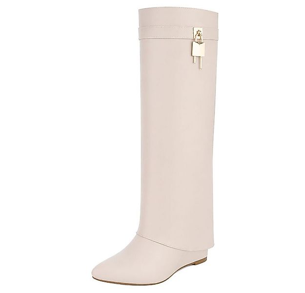 Ital-Design Moderne Damenstiefel mit elegantem Design und Komfort Keilstief günstig online kaufen