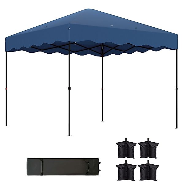 Outsunny Faltpavillon ca.3x3m, wasserabweisend Stabil Winterfest günstig online kaufen