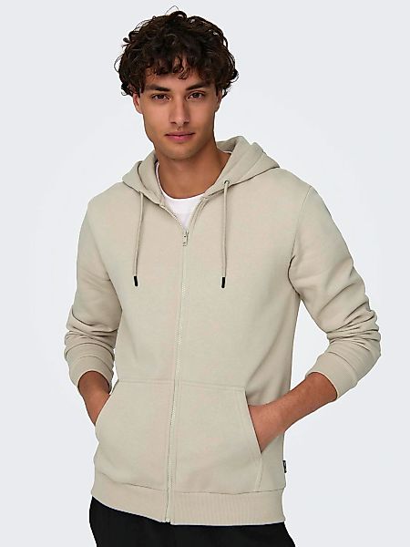 ONLY & SONS Kapuzensweatjacke "ONSCERES ZIP THR. HOODIE SWEAT NOOS" günstig online kaufen