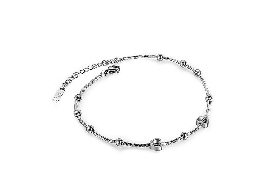 Kim Johanson Fußkette Sunny Love (1-tlg), mit Herzen und Kugeln günstig online kaufen