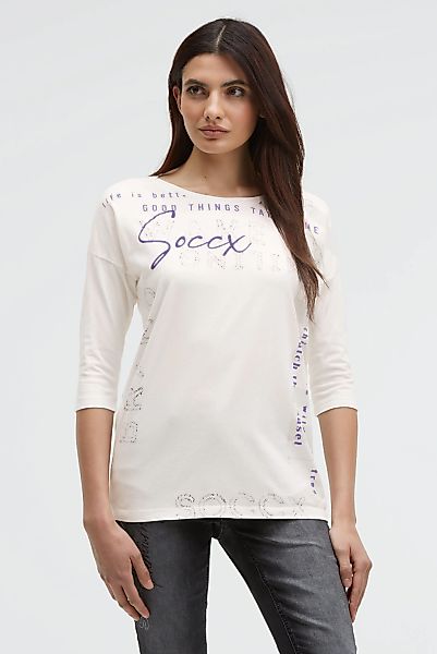 SOCCX 3/4-Arm-Shirt, mit Baumwolle günstig online kaufen