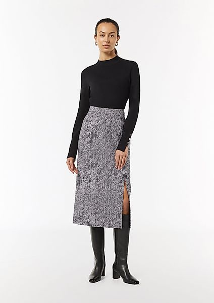 Comma Maxirock Midirock aus Jacquard mit günstig online kaufen