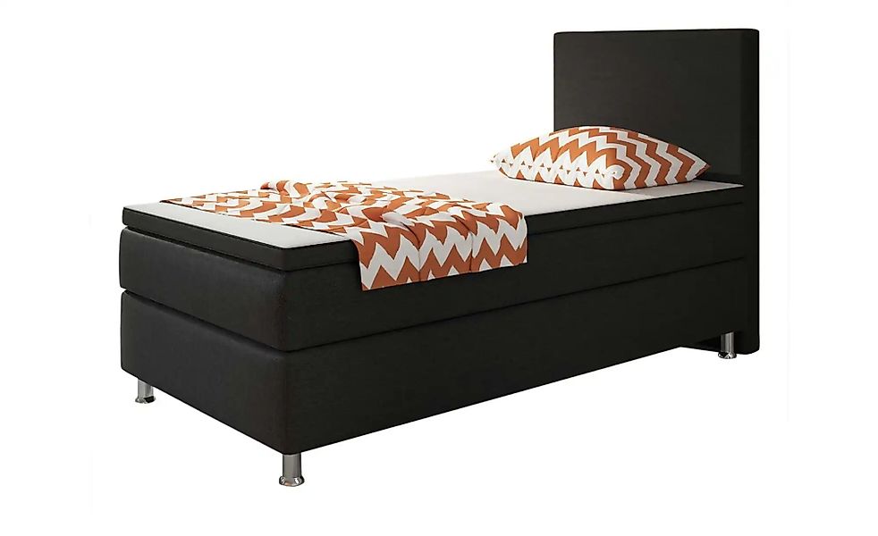 Boxspringbett  Berlin ¦ schwarz ¦ Maße (cm): B: 90 H: 115 Betten > Boxsprin günstig online kaufen